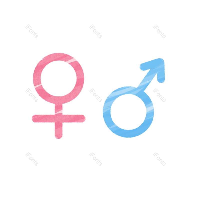 图标图片,洗手间元素,蓝色PNG,男女免抠素材